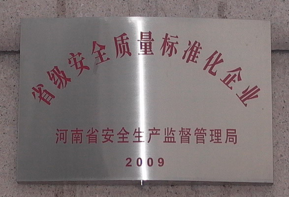 河南省安全质量标准化企业
